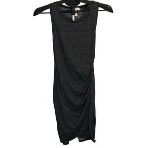 Leith Ruched Side Tank Dress Charcoal Size XS. Extra Small